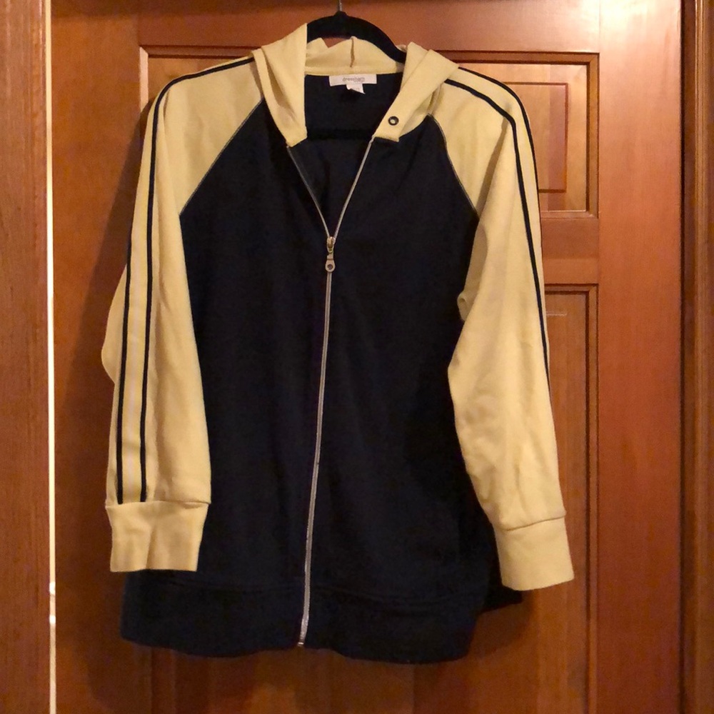 Zippered hooded sweatshirt